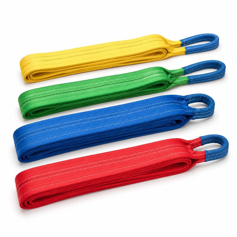 Duplex webbing slings in capacity colour codes