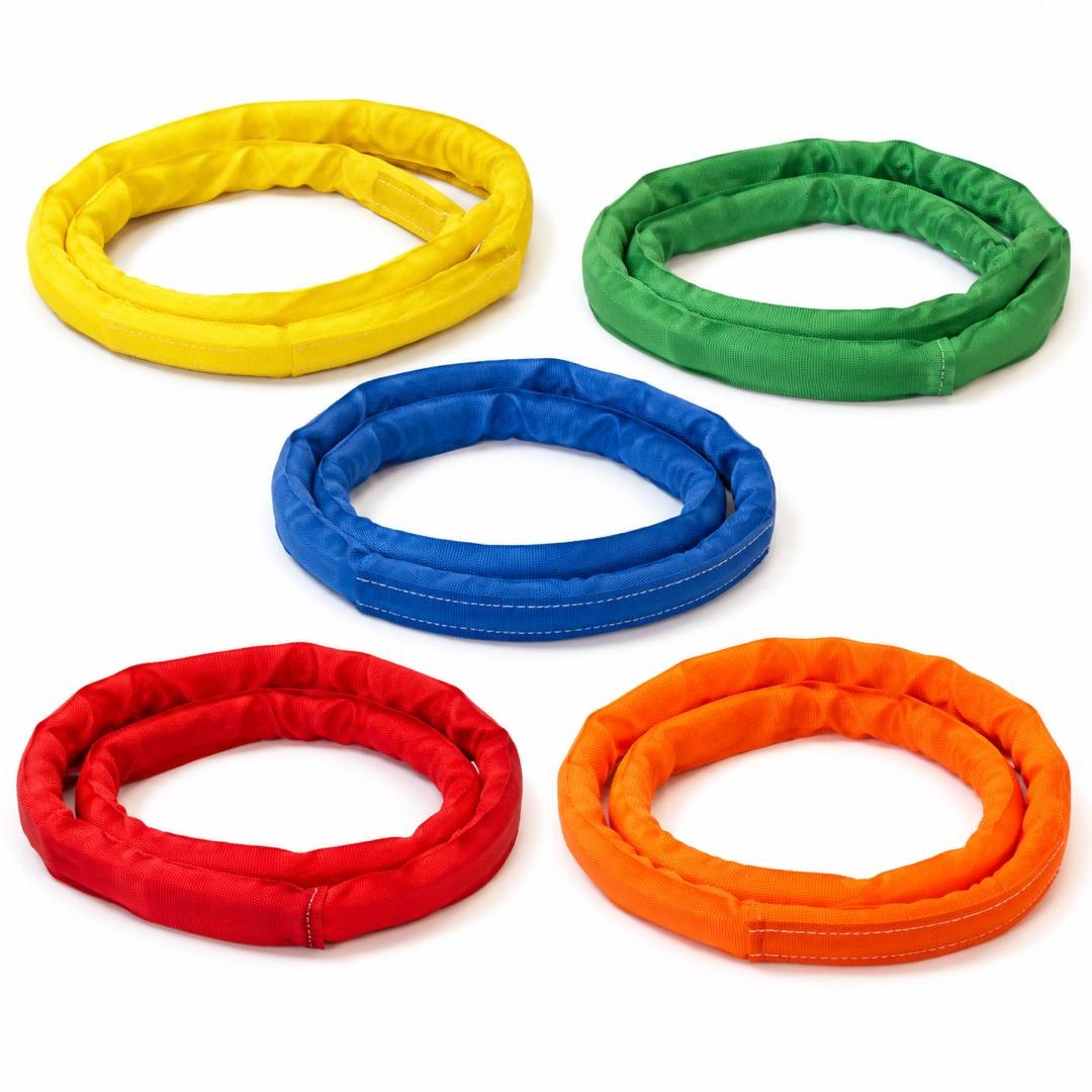 Colour coded endless round slings